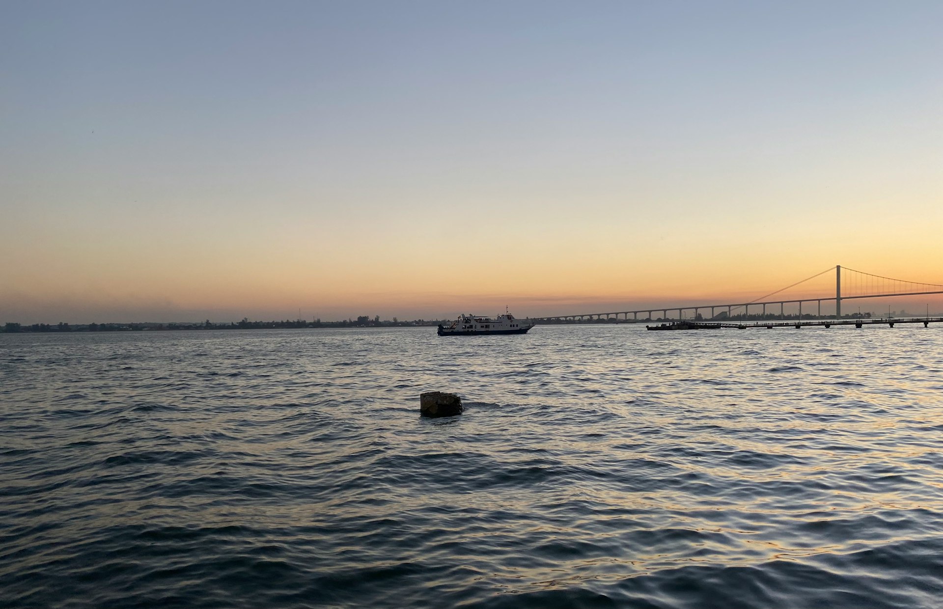 Maputo Bay at sunset